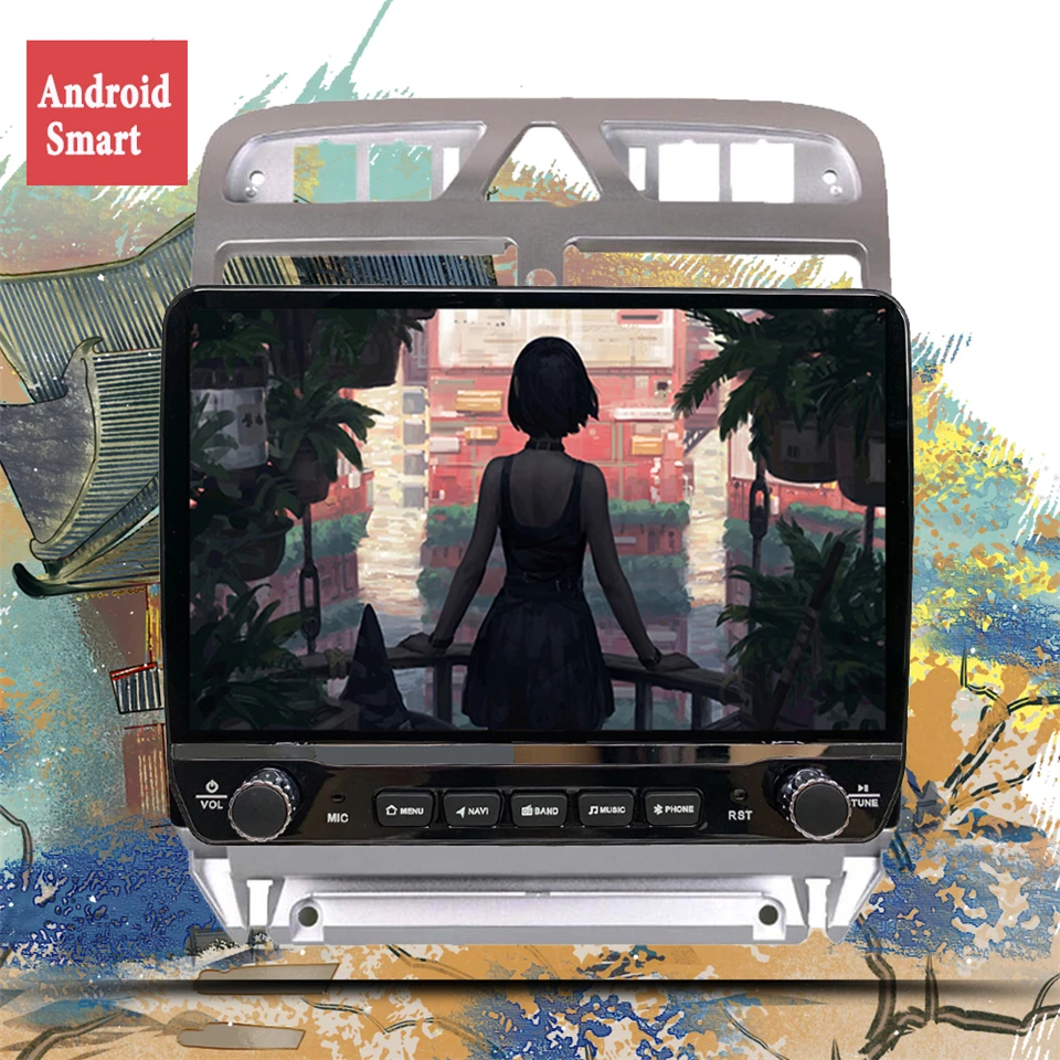 8 + 128G Android 13.0 Autoradio Lettore Dvd Intelligente Per Auto Per Peugeot 307 Sw 2002-2013 Multimedia Gps Navegaciion/Dab Head Unit