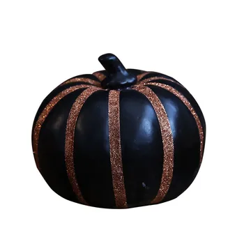 

Halloween Decoration Wave Point Pumpkin Ornaments Stripe Froth Pumpkin Living Room Modern Home Decoration Accessories M4077