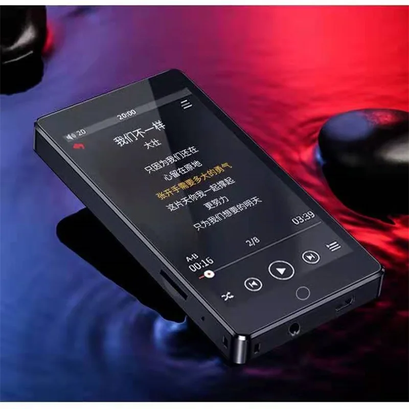 Новейший MP3-плеер RUIZU H1 Bluetooth 5,0, 4,0 дюймов, полный сенсорный экран, fm-радио, записывающая электронная книга, музыкальный видеоплеер, встроенный динамик