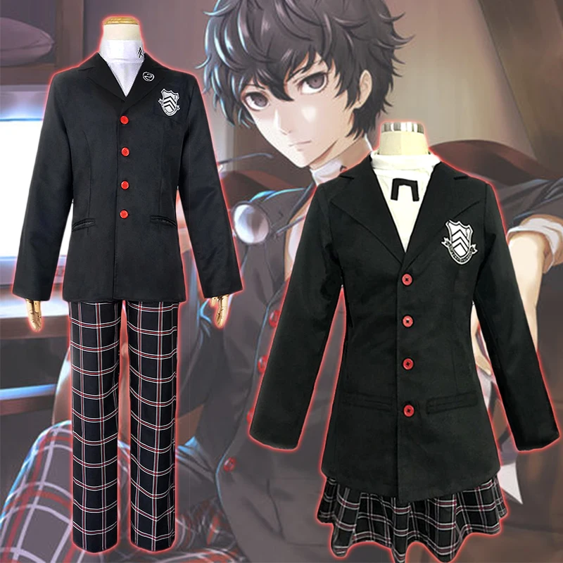 Костюм для косплея аниме Persona 5 Акира Курусу Рен Амамия школьная форма комплект из