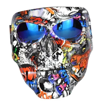 

Motorcycle Goggles Mask Outdoor Riding Motocross Skulls Sandproof Glasses