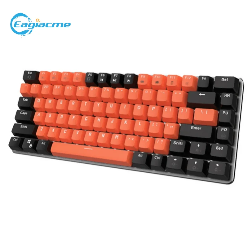 F82 Gaming Mechanical Keyboard USB Wired 82 Keys Blue/Red/Brown/Black Switch ABS Keycaps White Backlit For PC Computer Gamer