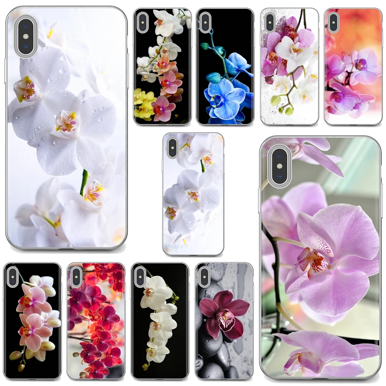 蘭花hd壁紙シリコンスキンケースiphone Ipod Touchの11 12プロ4 4s 5 5s Se 5c 6 6s 7 8 Xr Xsプラス最大 Phone Case Covers Aliexpress