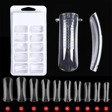 100 Stks/set Herbruikbare Quick Building Mold Nail Tips Dual Form Valse Nagels Herbruikbare Clear Manicure Tool Voor Extension Gel Nail art