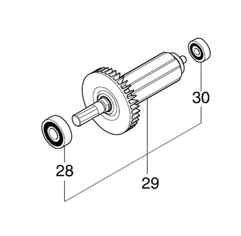 AC220-240V MAKITA 519435-9 ротор якорь электродвигателя для DRS780 ротора