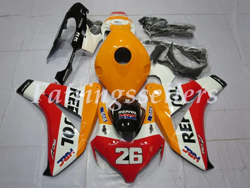 

Injection New ABS Full fairings kit Fit For HONDA CBR1000RR 2008 2009 2010 2011 CBR1000RR 08-11 CBR1000 Fairing Light Orange