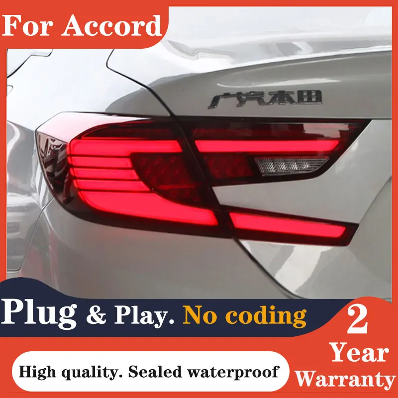 

Car products Taillights for Honda Accord 2018 2019 LED Tail Light DRL Tail Lamp Turn Signal Rear Reverse Brake