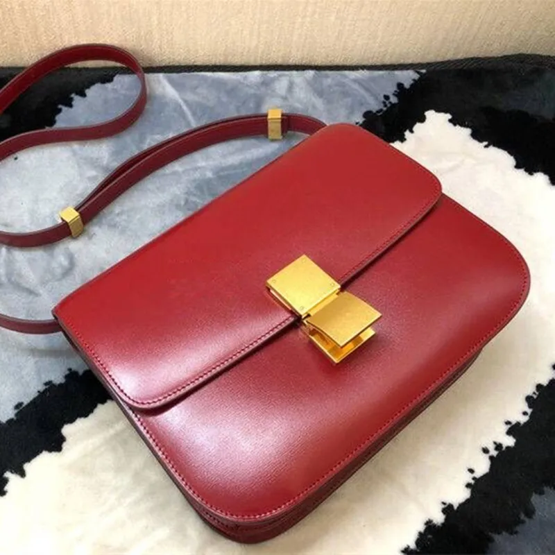 Bag Female New Famous Designer Diagonal Retro Tofu Bag High Quality Lock Small Square Bag Women Purse and Handbags