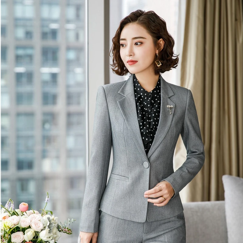 Long Sleeve Autumn Winter Business Women Formal Blazers and Jackets Coat OL Styles Ladies Tops Outwear Blaser Overcoat Blazer