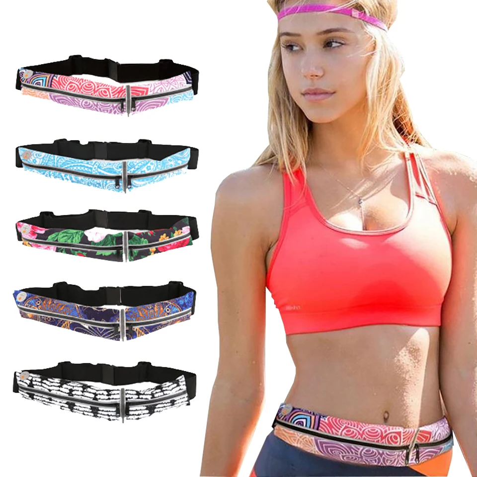 

Sports Bag Running Waist Bag Pocket Running Cycling Jogging Waist Belt Pack Phone Pouch Pocket Waterproof Adjustable Gym Bag