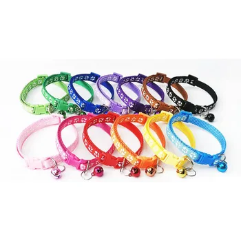 

13 Colors Pet Dog Cat Collar Adjustable Buckles With Bell Cat Collar Pet Supplies Accessories for Small Dog Chihuahua Bulldogs