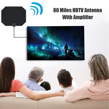 

Indoor Digital HDTV Antenna 80 Miles 25DB Signal Booster Radius Surf Fox Aerial Working Frequency VHF 172-240Mhz VSWR <1.5