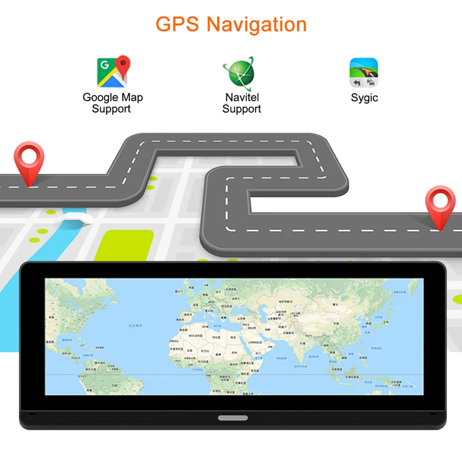 Автомобильный видеорегистратор QUIDUX " ips 4G ADAS камера gps FHD 1080P Android видеорегистратор Автомобильный видеорегистратор с двумя объективами и обратным изображением
