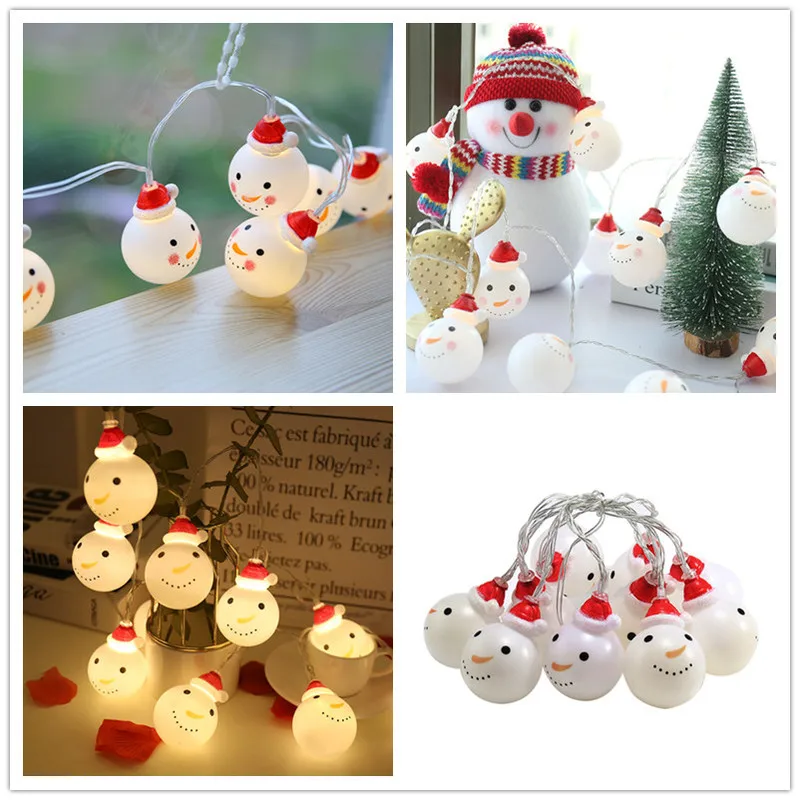 

Snowman Garland led Light String Merry christmas decorations for home Christmas Ornament Navidad 2019 Natal Kerst New Year 2020
