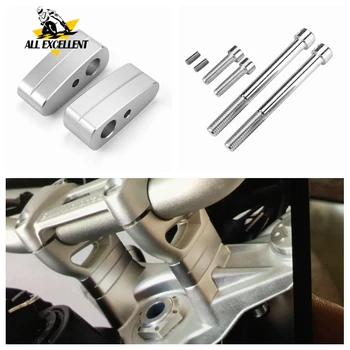 

Handlebar Raiser Bar Moves up Riser Upward Backward For BMW K1600B 2016-2018 R NINE T 2013-2019 Height up 20mm CNC Aluminum
