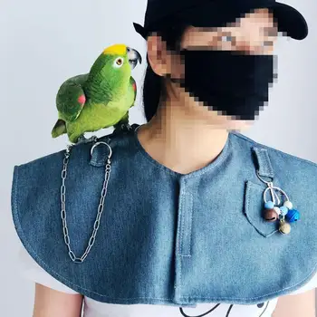 

Pet Anti-scratch Shoulder Protector Hang Bird Anklet Toys Multifunctional Pet Diaper Bird Training Shawl for Parakeets Macaws