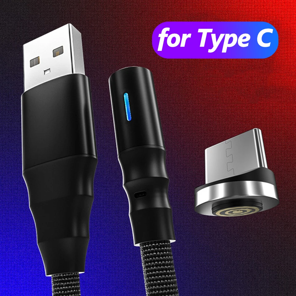 Type C Black Магнитный кабель Venroii usb type C 3A для быстрой зарядки Micro шнур для samsung Android Phone USBC кабель для передачи данных для Xiaomi Redmi Note 8 7 - Цвет: Type C Black