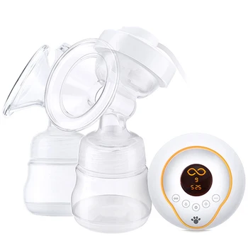 

CMBear Advanced Intelligent LCD Electric Breast Pump Breast Feeding Automatic Massage USB Double Bottles Electric Breast Pumps
