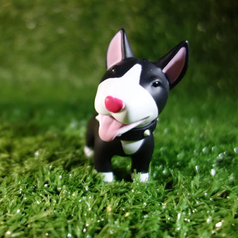 FUYOUSHENZHU креативный ключ цепи - Название цвета: Black(Bull Terrier)