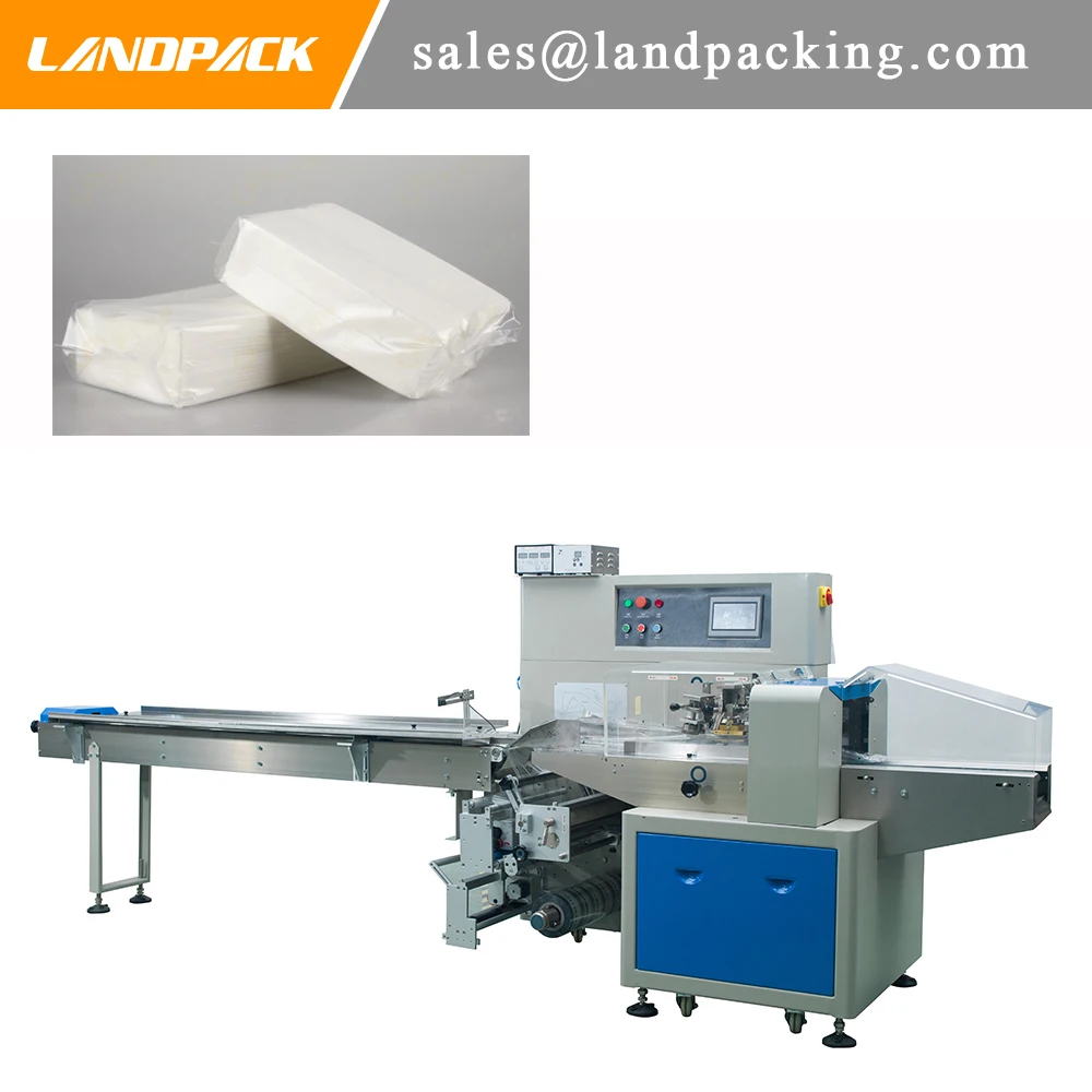 

Multifunction Paper Pillow Bag Horizontal Flow Pack Machine