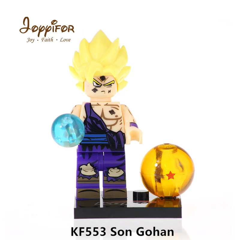 New Dragon Balls Dyspo Bills Android Saiyan Son Goku Vegeta Jiren Mini Action Figures Building Blocks Bricks Kids Toys Gift - Цвет: Прозрачный