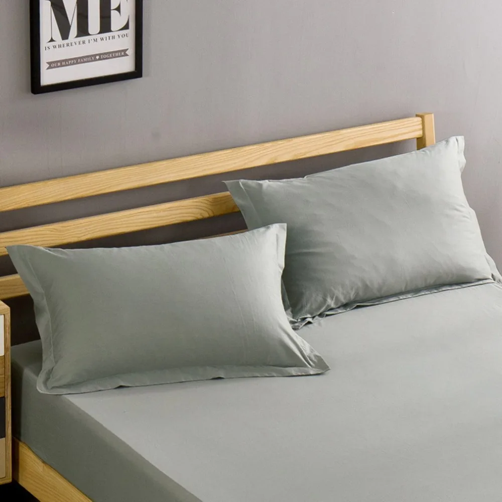 

Modern Design Solid Color Pillow Case Full Cotton Bed Pillowcase 48cmx74cm Pillow Cover Super Soft Pillowcase Cover