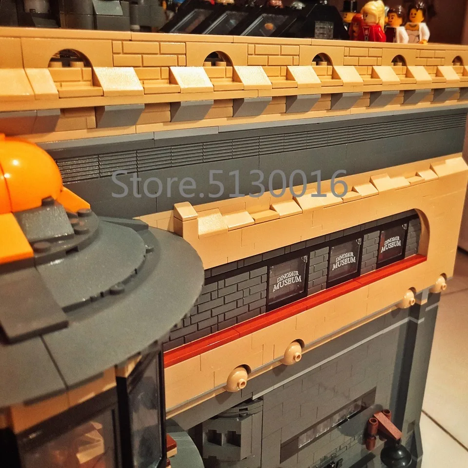 Создатель в музее динозавров, MOC 15015, 5003 шт., модель уличного вида, строительные наборы, блоки, кирпичи, развивающие игрушки