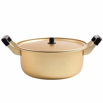 

Creative Golden Stockpot Nonstick Salad Instant Noodle Bowl Kitchen Cooking Tool