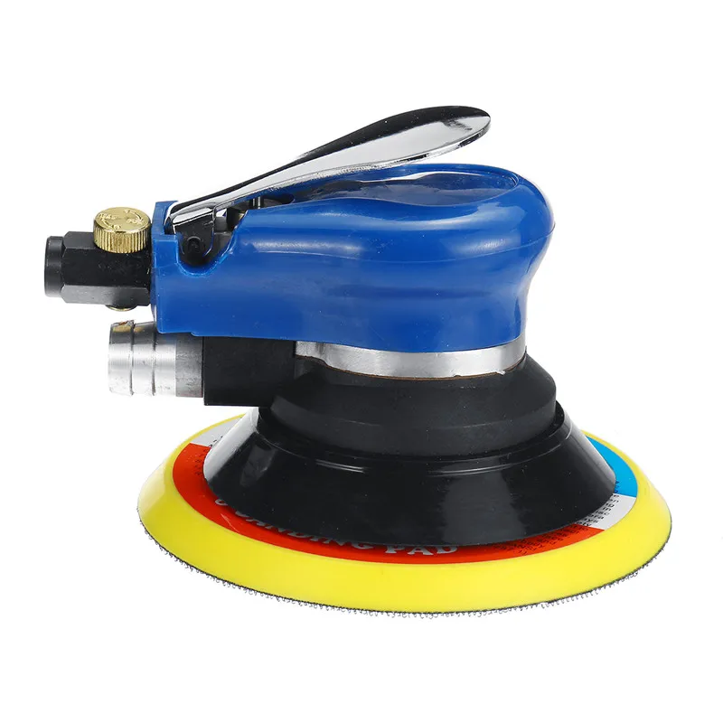New 6 Inch Pneumatic Palms Random Orbital Sander Polisher Air Powered Orbit Polisher Dual Action Po
