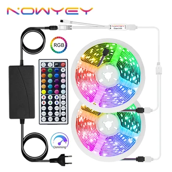 

LED Strip Light SMD5050 10M Set Waterproof RGB LED Lights Ambilight Remote Control 12V LED Strip RGB Tape for Room