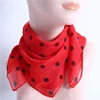 Fashion Chiffon Polka Dot Scarf For Woman Female Retro Temperament Polka Dot Square Scarf Multicolor Polka Dot Neckerchief 2