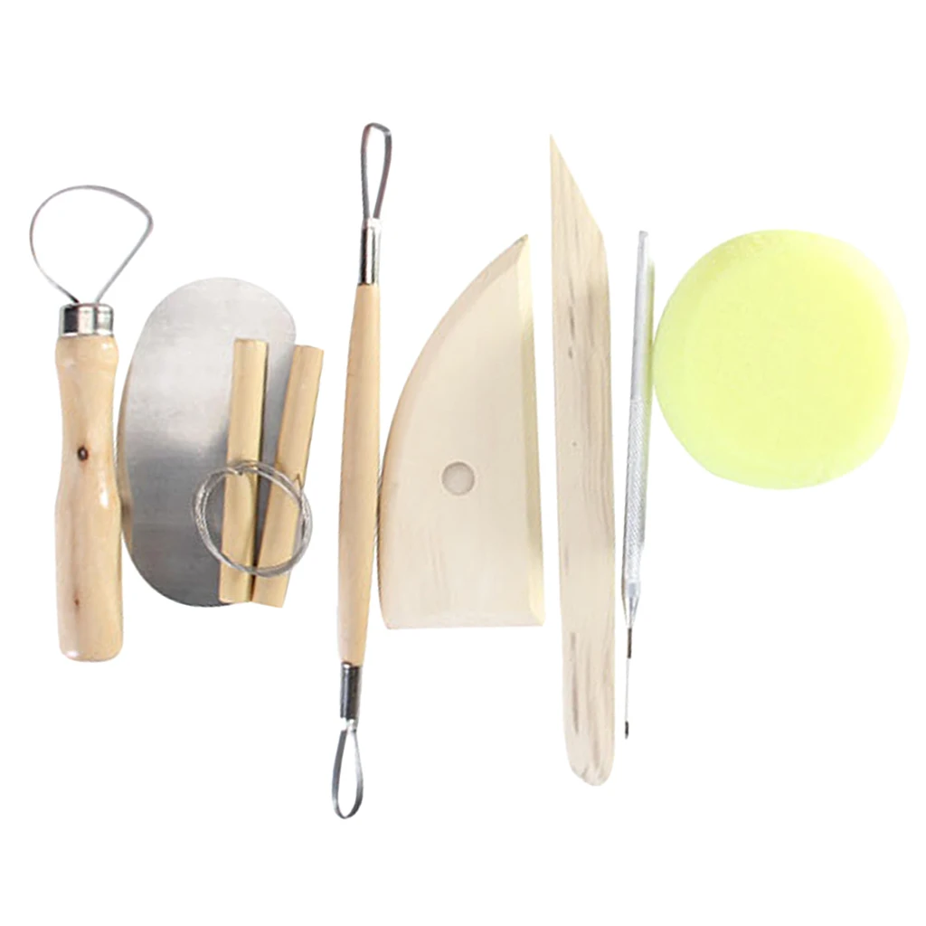 8 Pieces/set Polymer Clay Pottery Sculpting Modeling Carving Tools