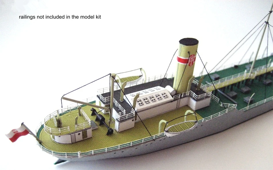 1:400 Scale Poland Tanker Karpaty Ship DIY Handcraft Paper Model Kit