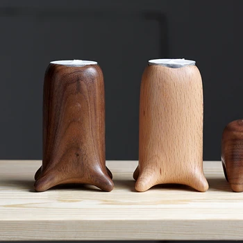 

Candlesticks for Candles Wooden Decoration Holder Christmas Nordic The Journal Cargo Living Room Tree Figurine Home Accessories