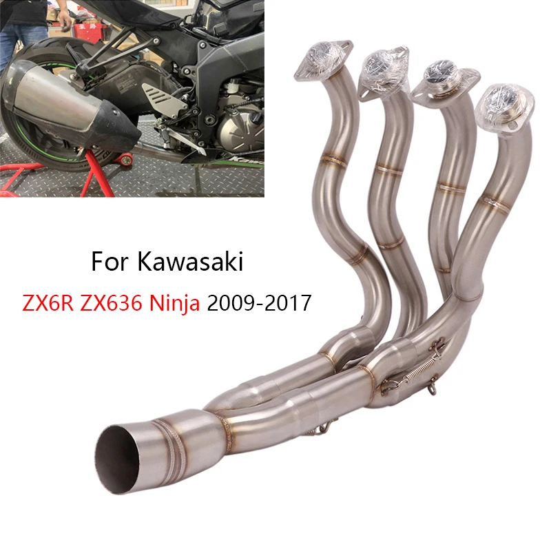 For Kawasaki ZX6R ZX636 Ninja 20092017 Exhaust System Motorcycle