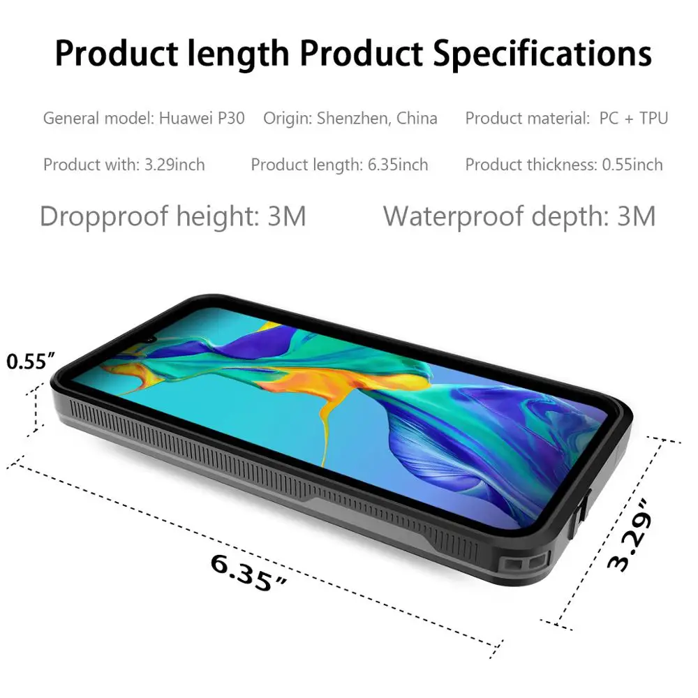 Водонепроницаемый чехол SHELLBOX для смартфона Huawei P30 Pro подводного плавания