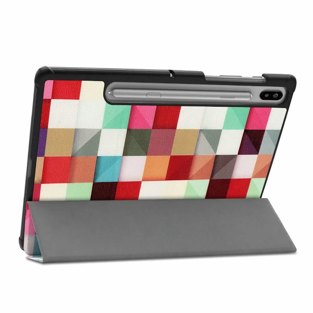3 Folio Тонкий чехол из искусственной кожи для samsung Galaxy Tab S6 10,5 SM-T860 SM-T865 10," Подставка для планшета Galaxy Tab S6 10,5