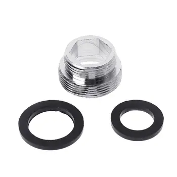 

Solid Metal Adaptor Outside Thread Water Saving Kitchen Faucet Tap Aerator Connector R9JC