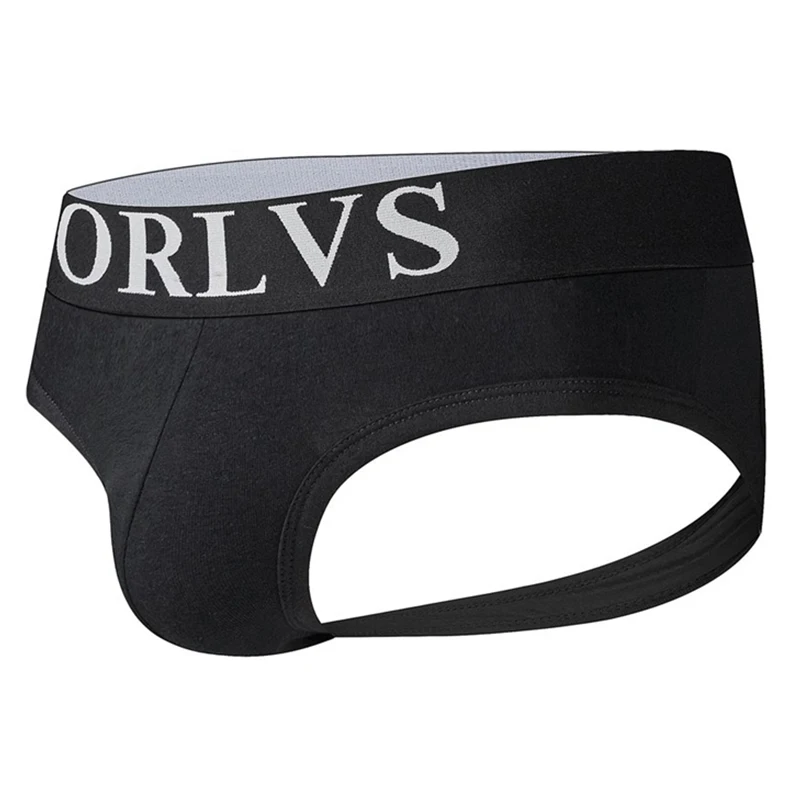 ORLVS Men's Underwear Men Sexy Briefs Jockstrap Pouch Cuecas Man Cotton Panties Thongs Mesh Underpants Gay Slip Homme Srting saxx briefs Briefs