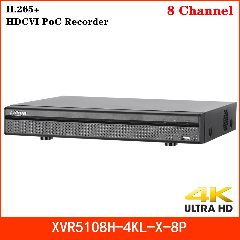 Цифровой видеорегистратор Dahua PoC Series 1 HDD 8 каналов Penta-образный 4K Mini 1U H.265 + для XVR