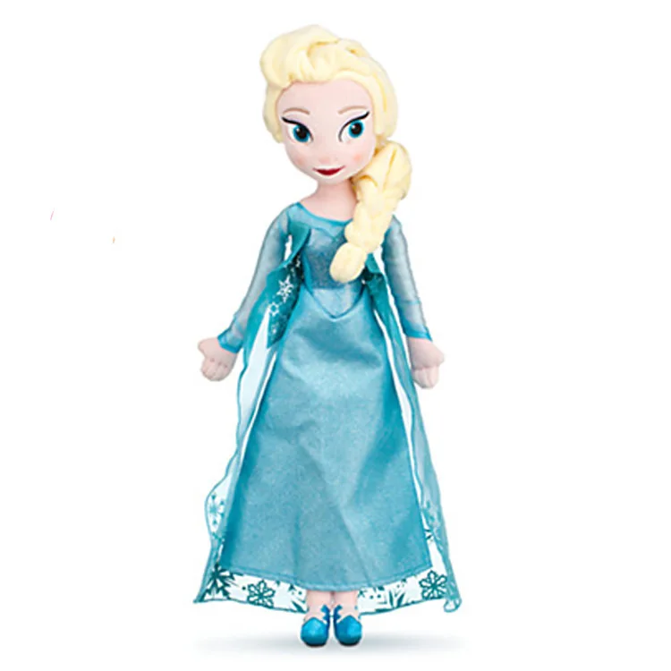 40 см Холодное сердце 2 Анна Эльза Принцесса Кукла персонаж фильма мягкие плюшевые игрушки на день рождения Рождественские подарки для девочек Дети - Цвет: Черный