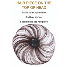 Клип на волосы верхний парик человеческих волос парики наращивание волос парик для женщин OR88