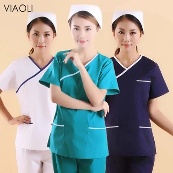 

Pet Hospital Nurse Uniform Set Surgery Uniform Dental Clinic Beauty Salon Pharmacy Workwear spa nursing uniform scrubs lab coat