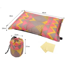 Автоматическая надувная подушка в этническом стиле, подходит для путешествий, кемпинга, походов, верховой езды, рыбалки, портативная воздушная подушка
