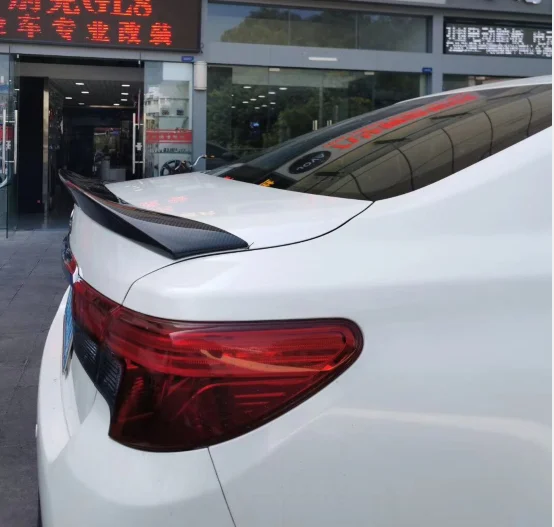 Для TOYOTA Mark X Reiz COROLLA спойлер R Стиль углеродного волокна материал заднего крыла крыло 2010- 2011 2012 2013