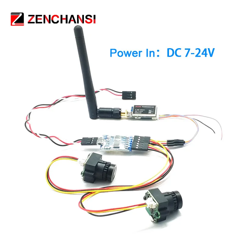 3 channel Dual Video camera CMOS 1000TVLfpv  camera with 5.8G 40CH Dual Antennas 3 Inch FPV Goggles Video Glasses Headset HD 2