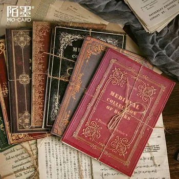 

Retro Medieval Collection of Books StickerNotes Memo Pad Manuscript Note Diary Stationary Flakes Scrapbook Decorative Sticker