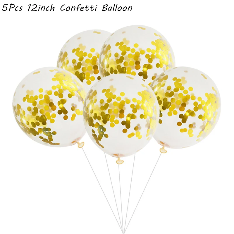 gold 12inch balloon Счастливый год украшения Фольга Happy год шар черный баннер Photo Booth рамки реквизит веселого Рождества декор с утолщённой меховой опушкой - Color: gold 12inch balloon