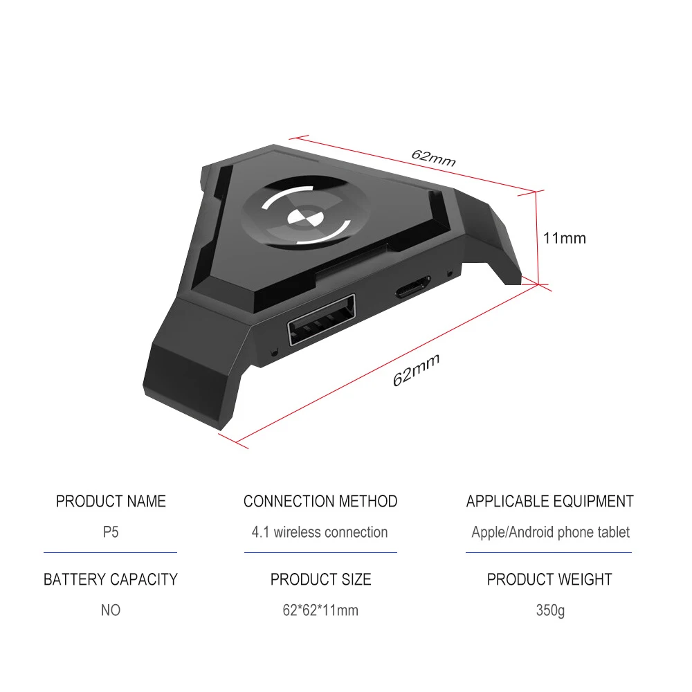 Mobile Phone Game external Keyboard Mouse Bluetooth Converter for PUBG The Battlefield Mobile Games Accessories