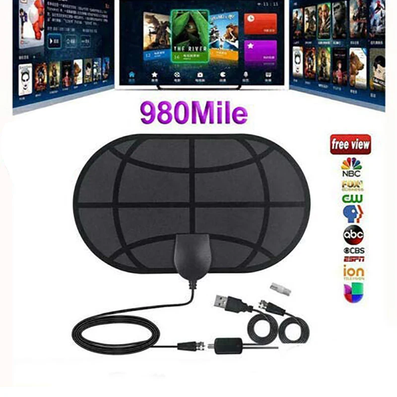 OPQ-980 Миля Диапазон Антенны 4K цифровой HD ТВ Крытый ТВ антенны HD ТВ радиус серфинга